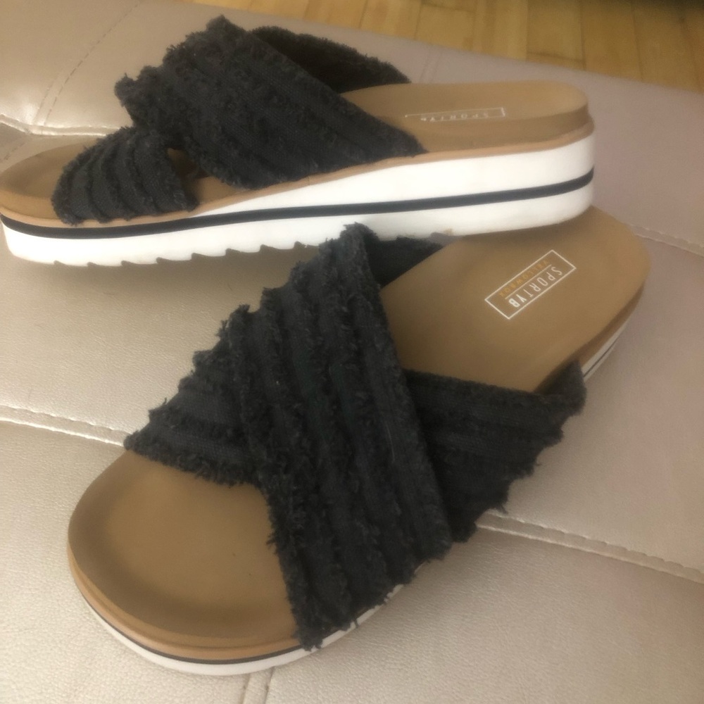 SportYB (Yellow Box) Sz 8.5 Black Cloth Sandal
